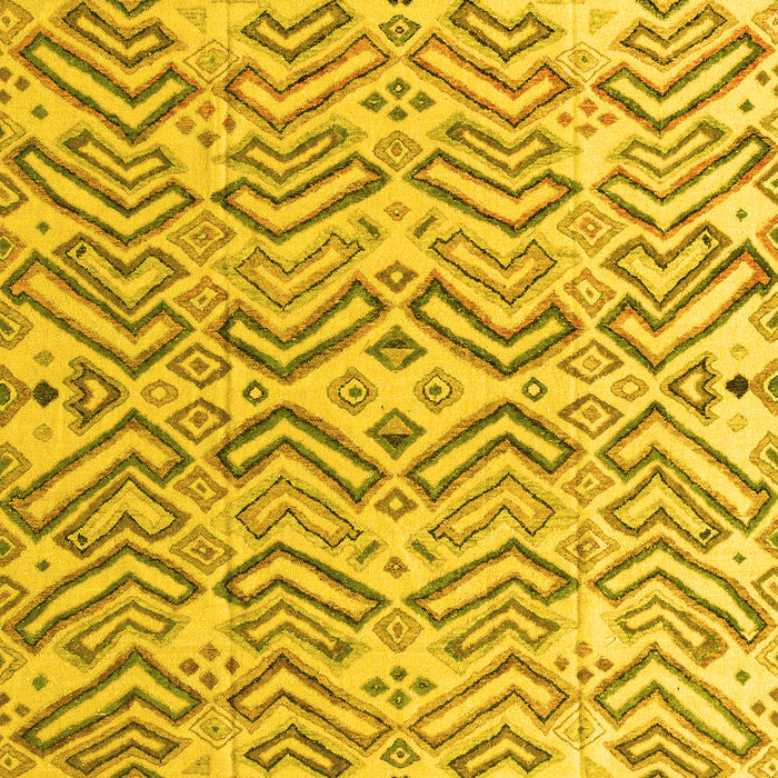 Machine Washable Abstract Yellow Modern Rug, wshabs4426yw