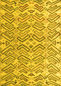 Abstract Yellow Modern Rug, abs4426yw