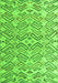 Machine Washable Abstract Green Modern Area Rugs, wshabs4426grn