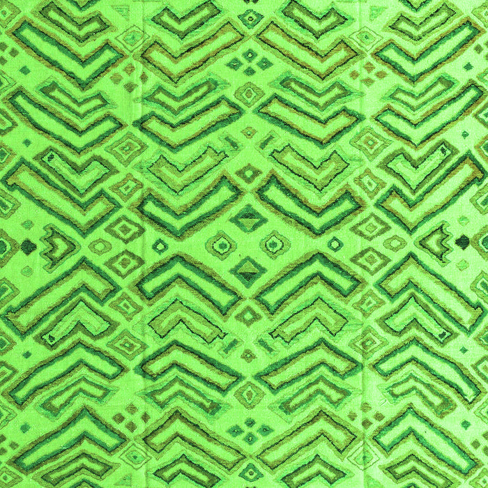 Machine Washable Abstract Green Modern Area Rugs, wshabs4426grn