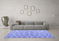 Machine Washable Abstract Blue Modern Rug, wshabs4426blu