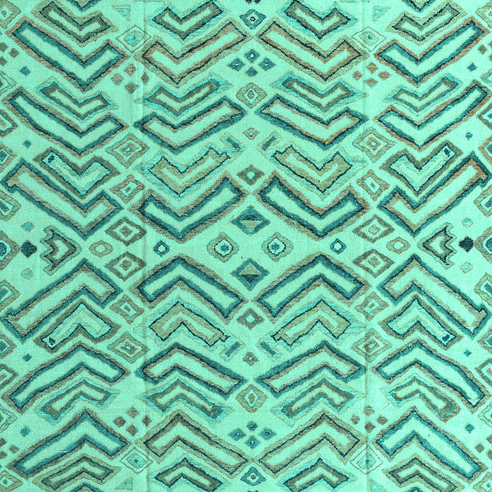 Machine Washable Abstract Turquoise Modern Area Rugs, wshabs4426turq