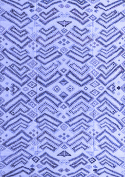 Abstract Blue Modern Rug, abs4426blu