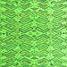 Square Machine Washable Abstract Green Modern Area Rugs, wshabs4426grn