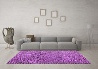 Machine Washable Abstract Purple Modern Rug, wshabs4427pur