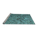 Sideview of Machine Washable Abstract Light Blue Modern Rug, wshabs4427lblu