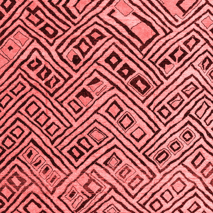 Abstract Red Modern Area Rugs