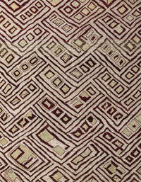 Machine Washable Abstract Red Brown Rug, wshabs4427