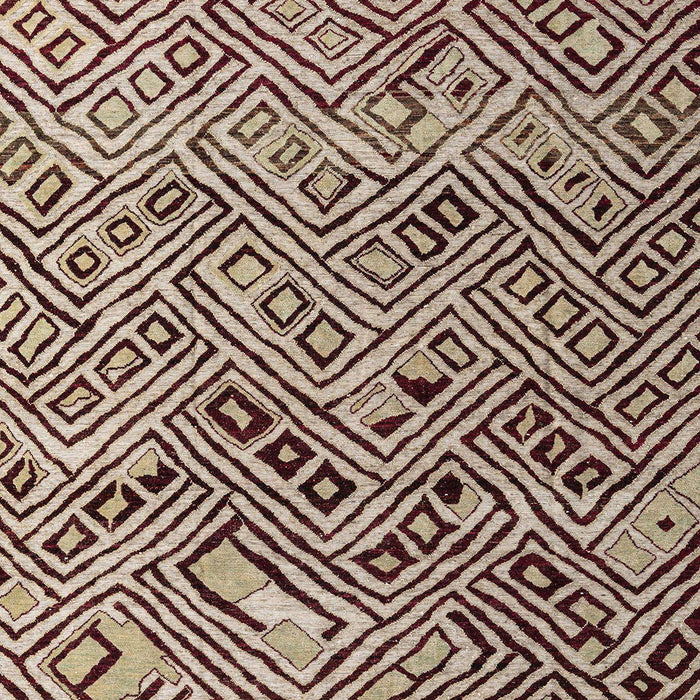 Machine Washable Abstract Red Brown Rug, wshabs4427