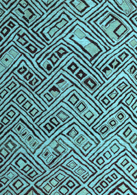 Abstract Light Blue Modern Rug, abs4427lblu