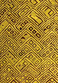 Abstract Yellow Modern Rug, abs4427yw