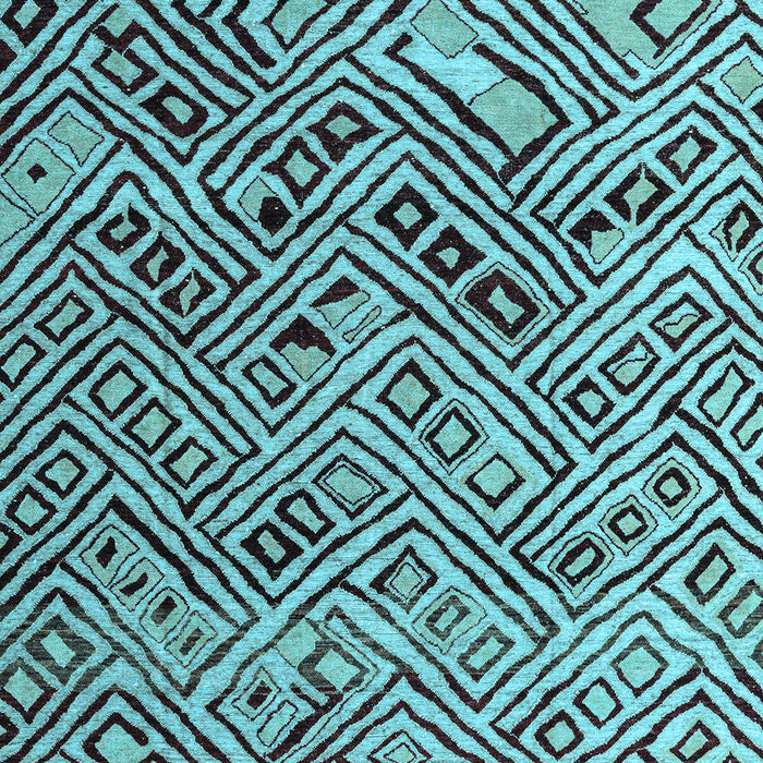 Machine Washable Abstract Light Blue Modern Rug, wshabs4427lblu