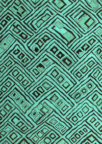 Abstract Turquoise Modern Rug, abs4427turq