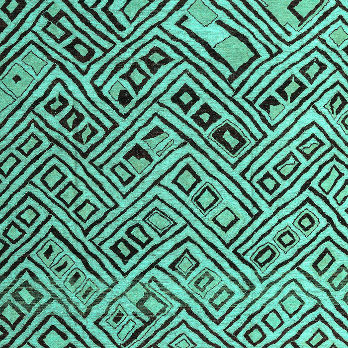 Abstract Turquoise Modern Rug, abs4427turq