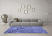 Machine Washable Abstract Blue Modern Rug in a Living Room, wshabs4427blu