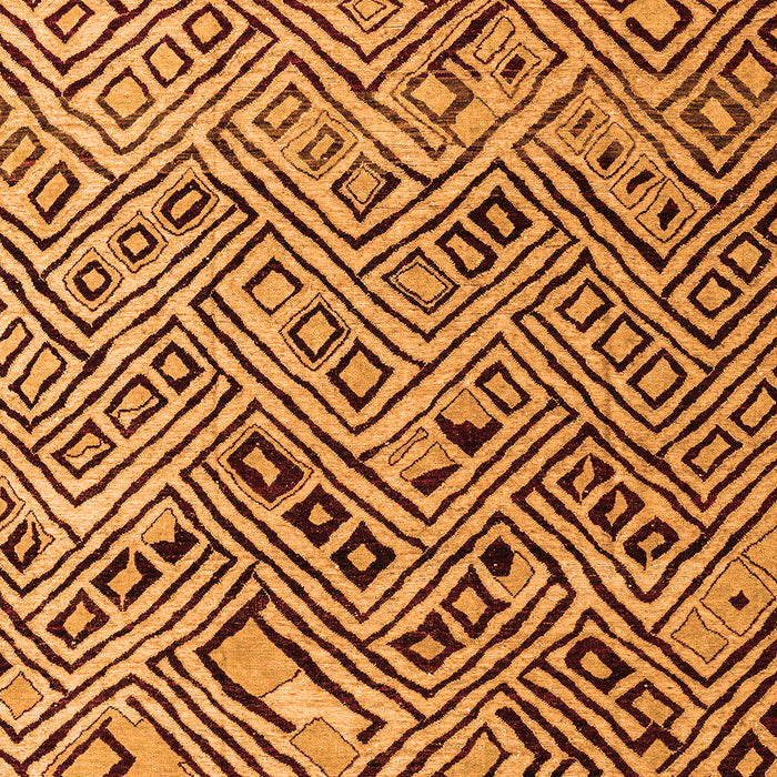 Abstract Orange Modern Rug, abs4427org