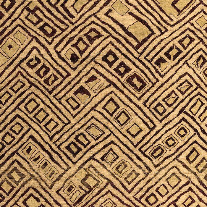 Machine Washable Abstract Brown Modern Rug, wshabs4427brn