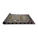 Sideview of Abstract Burgundy Brown Modern Rug, abs4428