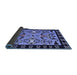 Sideview of Abstract Blue Modern Rug, abs4428blu