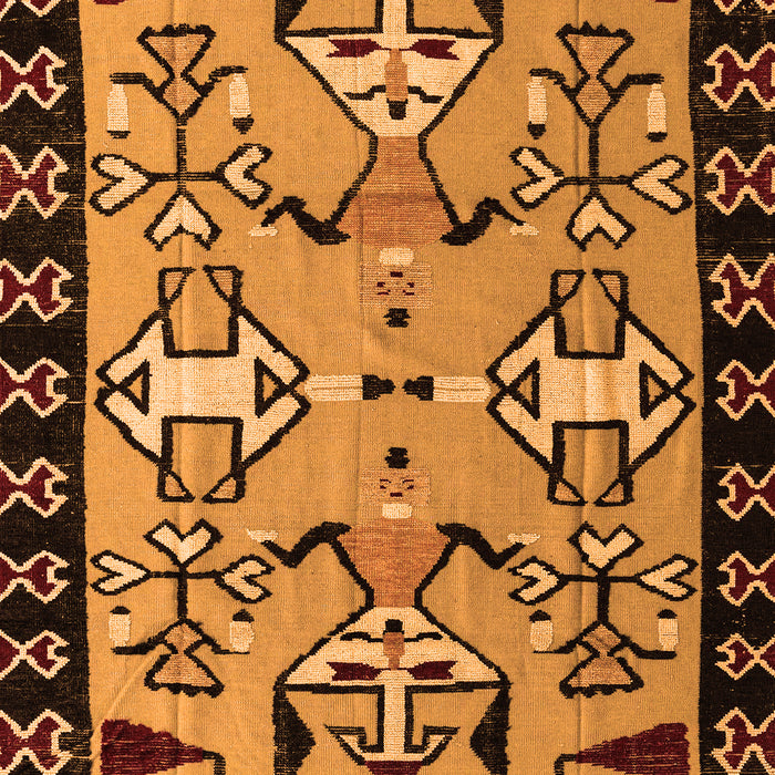 Machine Washable Abstract Orange Modern Area Rugs, wshabs4428org