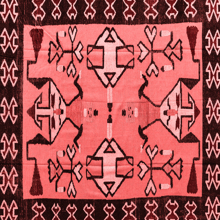 Machine Washable Abstract Red Modern Rug, wshabs4428red