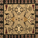 Square Machine Washable Abstract Brown Modern Rug, wshabs4428brn