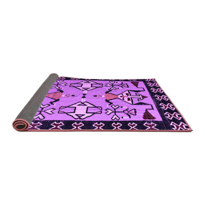 Sideview of Abstract Purple Modern Rug, abs4428pur