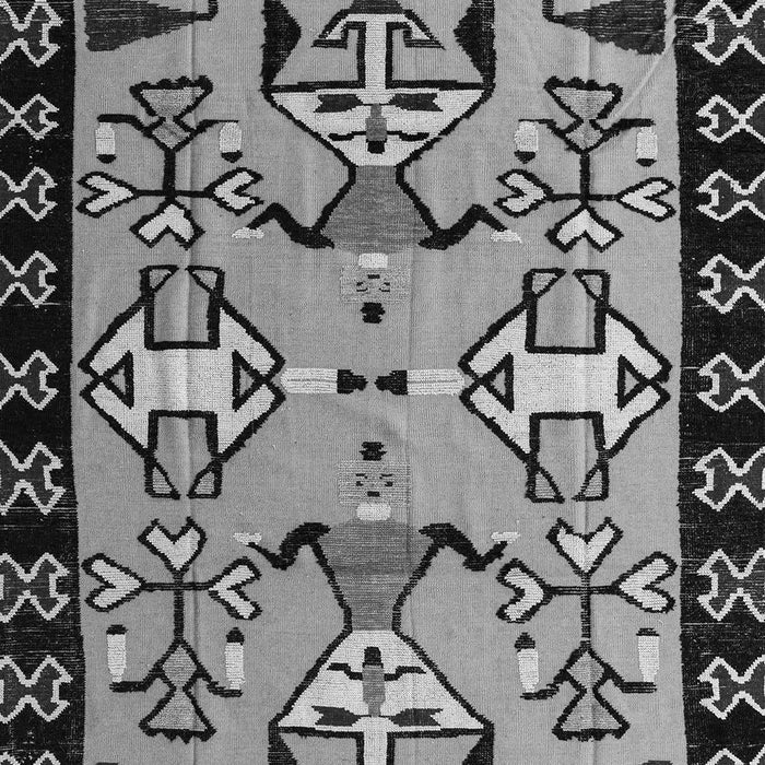 Machine Washable Abstract Gray Modern Rug, wshabs4428gry