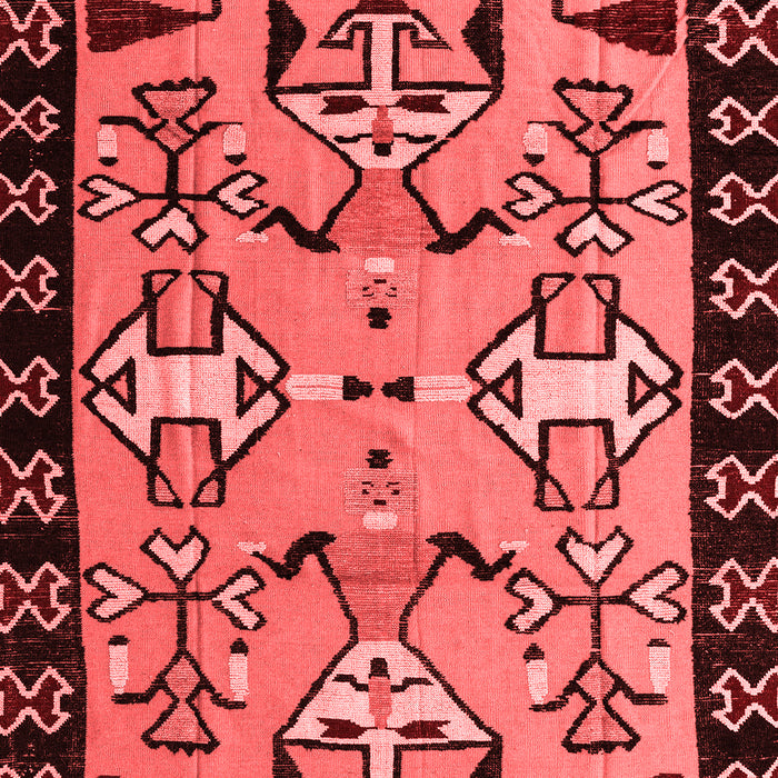 Machine Washable Abstract Red Modern Rug, wshabs4428red