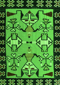 Abstract Green Modern Rug, abs4428grn