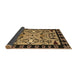 Sideview of Abstract Brown Modern Rug, abs4428brn