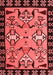 Abstract Red Modern Area Rugs