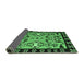 Sideview of Abstract Emerald Green Modern Rug, abs4428emgrn