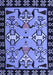 Abstract Blue Modern Rug, abs4428blu