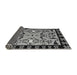 Sideview of Abstract Gray Modern Rug, abs4428gry