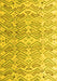 Machine Washable Abstract Yellow Modern Rug, wshabs4429yw