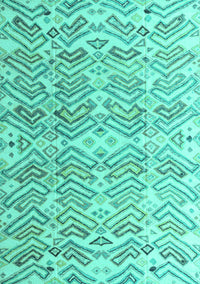 Abstract Turquoise Modern Rug, abs4429turq