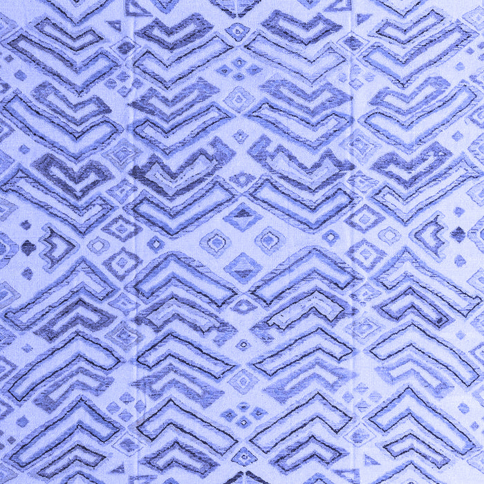 Abstract Blue Modern Rug, abs4429blu