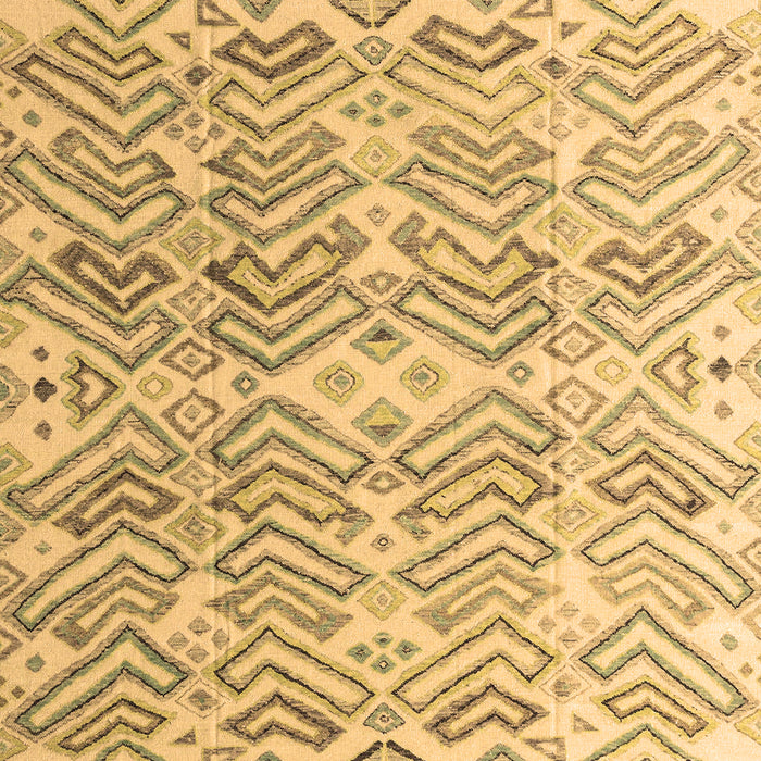 Machine Washable Abstract Brown Modern Rug, wshabs4429brn