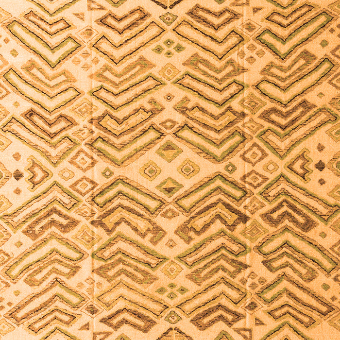 Machine Washable Abstract Orange Modern Area Rugs, wshabs4429org