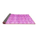 Sideview of Abstract Pink Modern Rug, abs4429pnk