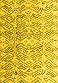 Abstract Yellow Modern Rug, abs4429yw