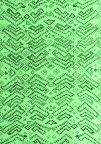 Abstract Emerald Green Modern Rug, abs4429emgrn