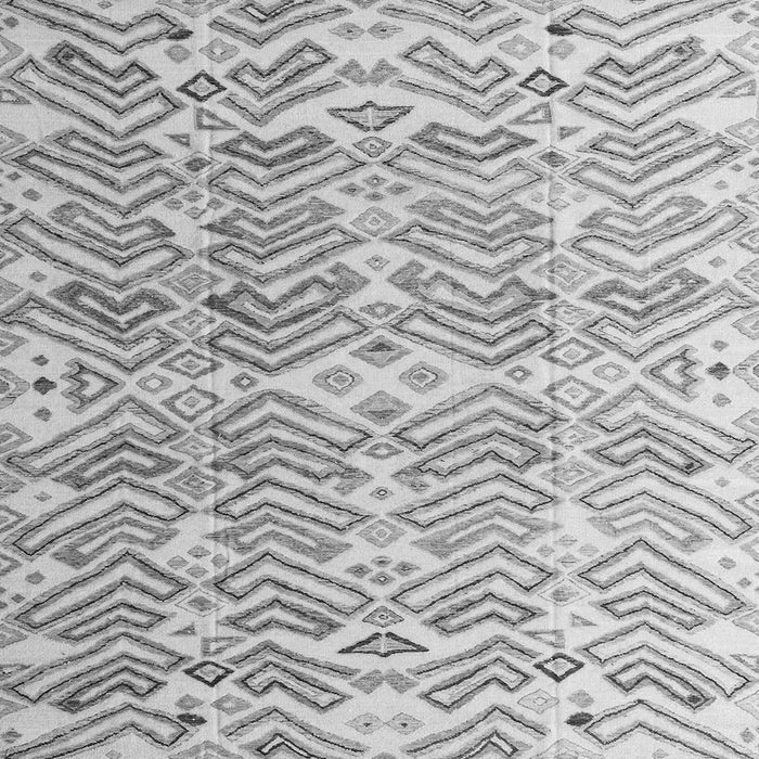 Square Abstract Gray Modern Rug, abs4429gry