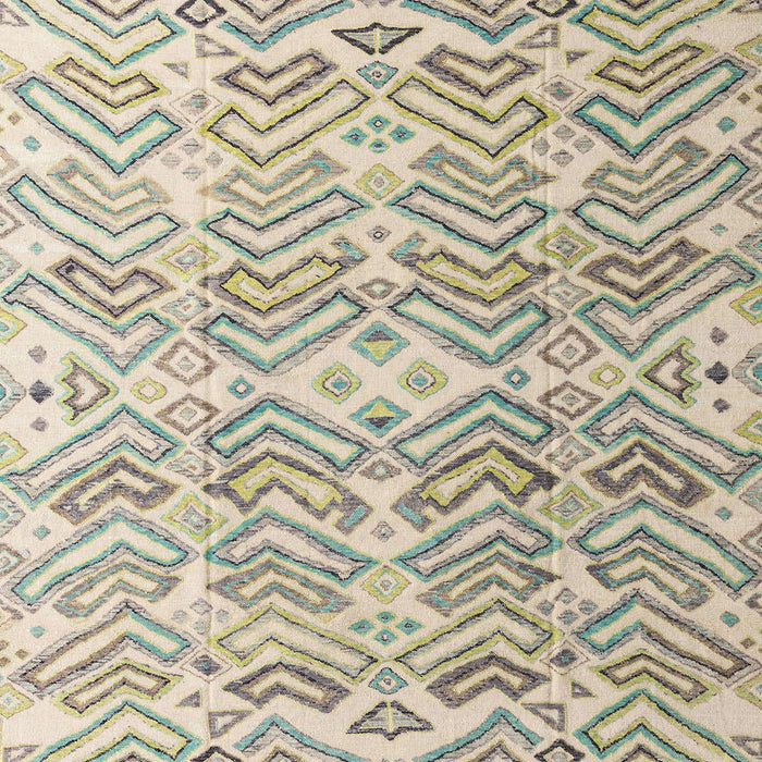 Machine Washable Abstract Khaki Green Rug, wshabs4429