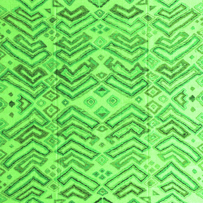 Machine Washable Abstract Green Modern Area Rugs, wshabs4429grn