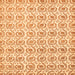 Square Machine Washable Abstract Orange Modern Area Rugs, wshabs442org