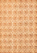 Machine Washable Abstract Orange Modern Area Rugs, wshabs442org