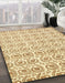 Abstract Sun Yellow Modern Rug in Family Room, abs442