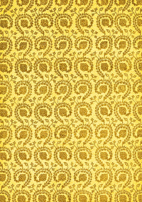 Abstract Yellow Modern Rug, abs442yw